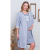 Materský komplet košeľa a župan Môj macík modrá L Šedá