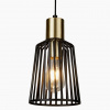 Searchlight - BIRD CAGE Searchlight - lampa závesná - čierno-mosadzný kov