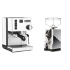 Rancilio Silvia E, biela + Eureka Mignon Specialita, CR chrome