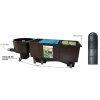 Heissner průtoková filtrace vortex APOLLO XXL Pro do 120 m³, 257 x 81 x 80 cm F323-00