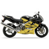 NÁLEPKY JUULA NA MOTOCYKEL PRE HONDA CBR 600 F4 2001-2006 ČIERNA NH1Y ŽLTÁ