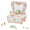 Tooky Toy: Drevený toaletný stolík s motívom motýľa, s osvetlením – 34 cm