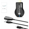 ADAPTÉR NA TELEVÍZOR STREAMING DONGLE SMART HDMI WIFI SPODNÁ ČASŤ ANYCAST AIRPLAY