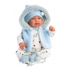 Llorens New Born 84439 - realistické bábätko so zvukmi 44 cm
