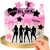 CUKROVÁ TLAČ POPLATOK CUKROVÁ HMOTA BLACKPINK TÍM KPOP DEKORÁCIA CUKROVÁ