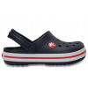 Detské šľapky Crocs tmavomodré/červené plast, veľkosť 36,5