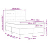 vidaXL Boxspring posteľ s matracom tmavozelená 160x200 cm zamat - Zelená - 265975-282639