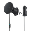 Baseus CW01 magnetický držiak do auta na mriežku s nabíjačkou USB-C, 15 W + 25 W (čierny)