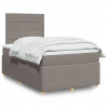 Box spring postel s matrací taupe 120x200 cm textil Hnědošedá 3294327