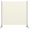 vidaXL Paraván s 1 panelom, krémovo biely 175x180 cm 320735