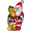 Foxter Svietiace LED Santa Claus a sob 45 cm