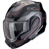 Scorpion Prilba Scorpion Exo-Tech Evo Pro Commuta flip-up, čierna/strieborná/červená, XS (54/55)