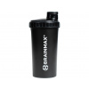 BrainMax plastový shaker (šejker) čierny 700 ml