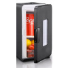 FOHERE Mini chladnička 15 l, na 21 plechoviek, prenosná AC + DC 12 V, čierna