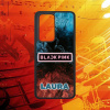 S vlastným menom - Black Pink logo - Huawei obal
