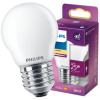 LED žiarovka E27 guľka P45 2,2W = 25W 250lm 2700K teplá biela FILAMENT LED Classic Philips
