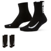 Nike Ankle 2 Pack Running Socks Black M 5-8