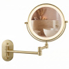 Zrkadlo LED Glow Brush Gold
