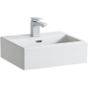 LAUFEN Living závesné umývadielko s otvorom, s prepadom, 450 x 380 mm, biela, H8154330001041