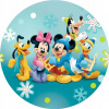 CUKROVÁ TLAČ jedlý obrázok na tortu Cukrová hmota Myšiak Mickey MINNIE DAISY DONALD