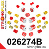 026274B: Full suspension polyurethane bush kit 20mm 21,5mm Red
