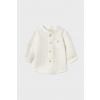 Detská košieľka s prímesou ľanu Mayoral Newborn 1103.1L.Newborn.PPYH béžová 55