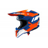 Prilba AIROH Wraaap Vision oranžovo modrá lesklá