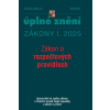 Aktualizace I 4 2025 Zákon o rozpočtových pravidlech