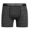 Icebreaker Boxerky pánské Anatomica Boxers Velikost: M / Barva (vzor): gritstone HTHR/black stripe