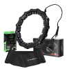 HMS Sada čierne masážne Hula Hoop s závažím HHW11 a zoštíhľujúceho bedrového pásu HMS BR163 PLUS SIZE