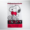 Matějovský Uterák Ručník Snoopy Love 70x150 biela, červená