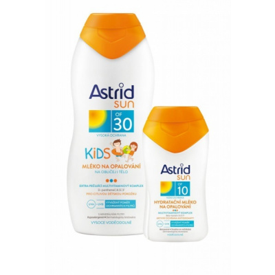 Astrid Sun opalovací mléko dětské OF30 200ml+mléko na opalování OF10 100ml