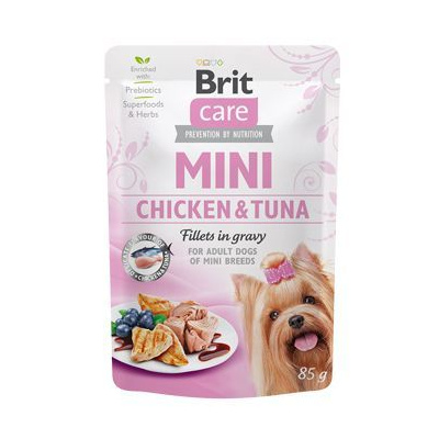 Brit Care Dog Mini Chicken & Tuna fillets in gravy 85g