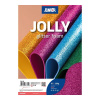 JUNIOR-ST Dekoračná pena A4 EVA Glitter Fuchsia 2,0 mm, sada 10 ks