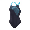 Speedo Womens Medley Logo 1 Piece Navy 10 (S)