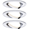 Paulmann 93488 Nova vstavané svietidlo sada 3 ks LED LED 18 W chróm (lesklý); 93488