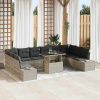 Sada zahradních pohovek 11 pcs Světle šedá 100 x 55 x 73 cm Světle šedá 3349258