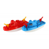 Teddies Loď rybárska do vody plast 2 farby 12x28cm