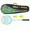 Sada rakiet s Aileron Wilson Minions 2.0 Badminton Set (Čiapka yonex s tenisovým čiernym tenisom čierna)