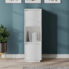 vidaXL Komoda biela 38x35x117 cm masívna borovica 814360