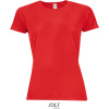 SOL's Collection Tričko Sporty Women, sportovní, krátký rukáv, dámské COT25115900405-red 2XL Červená