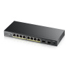 Zyxel GS1100-10HP v2 Nespravované Gigabit Ethernet (10/100/1000) Podpora napájania cez Ethernet (PoE) Čierna (GS1100-10HP-EU0102F)