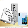 Silikónové púzdro Luxria Luxury MagSafe pre Samsung - Strieborné Samsung: Galaxy S20 Plus