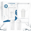 Filtračná kanvica Wessper D3 SLIM 2,7 l biela