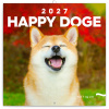 NOTIQUE Poznámkový kalendár Happy Doge 2027, 30 x 30 cm