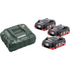 Metabo Basic-Set 3 x LiHD 4.0 Ah akumulátor do náradia a nabíjačka, 4.0 Ah LiHD, 685132000; 685132000