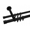 VOPPI KARNISZ DVOJITÝ LOFT SO ŽABKAMI 19+19MM 180 CM BIELY