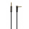 GEMBIRD 3.5 mm stereo jack, 1,8 m, M/M, 90° lomený konektor CCAP-444L-6 Gembird
