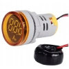 Ampérmeter voltmeter Okrúhly żółty 0-100A