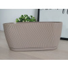 FORMplastic Truhlík MIKA s podmiskou 27cm taupe